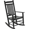 Knollwood Black Wood Mission Rocking Chair KN-28B