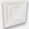 American Louver 6 in Square 3 Cone Diffuser, White STR-C-6W