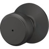 Schlage Bowery Matte Black Bed & Bath Privacy Lock F40GBWE622 259720