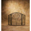 Home Impressions 3-Panel Black Mesh Decorative Fireplace Screen FS2122 433439