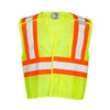 Kishigo Large Class 2 Breakaway High Visibility Vest, Lime 1174-L