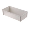 Stackable Storage Container, 4.7 gal, 25-3-4 in L x 17-3-4 in W x 3 in H, Gray  8700085136