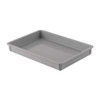 Stackable Storage Container, 4.7 gal, 25-3-4 in L x 17-3-4 in W x 3 in H, Gray  8700085136