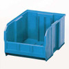 Hang & Stack Storage Bin, Polypropylene, Blue, 8 in H, 11 in W, 16 in L  QUS255BL