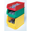 Storage Bin, Polyethylene, Red, 11 7-8 in H, 18 3-8 in W, 19 3-4 in L  QMS543RD