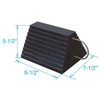 Manufacturer Varies Wheel Chock,Molded Rbr w/Stl Grab,Black 22XW74