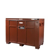 Drop-Front Jobsite Box, Brown, 60 in W x 31 in D x 45 in H  1-657990