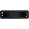 Home Impressions 2-1/4 In. x 12 In. Matte Black Steel Floor Register