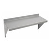 Manufacturer Varies Steel Wall Shelf, 12"D x 24"W x 11-1/2"H, Silver 2HFX9