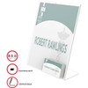 Deflecto Sign and Business Card Holder,8-1-2x11 590601GR