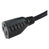 Manufacturer Varies Extension Cord,3ft,16Ga,13A,SJT,Blk 5XFP8ID