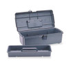 Flambeau Tool Box, Plastic, Gray, 14-1-2 in W x 7-1-2 in D x 5 in H 6744WG