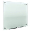 Dry Erase Board, Glass, 48 in, 72 in, No Frame Frame, Frosted White, Gloss  G7248F-A
