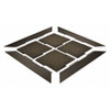 Notrax Interlocking Antifatigue Mat Tile, 18 in W x Rubber, Black 570S1818BL