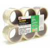Scotch Carton Sealing Tape, 1.8 mil, Clear, PK6 371