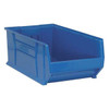Storage Bin, Polypropylene/Polyethylene, Blue, 12 in H, 18 1/4 in W, 29 7/8 in L