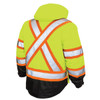 Tough Duck Hi-Vis Parka,5-in-1,Fluorescent Grn,2X S42621