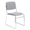 National Public Seating Stacking Chair, 8600 Series, Fabric Gray 8652
