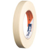 Masking Tape, 18 mm W x 55 m L, 6.4 mil Thick, Tan, Rubber Adhesive, 48 PK  100738