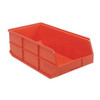 Shelf Storage Bin, Polypropylene, Orange, 7 in H, 11 in W, 20 1/2 in L