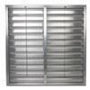 42 in 45"H-W 5.75"L Alu Wall Exhaust Shutter, 42-1-2 in x 42-1-2 in, Aluminum  2FTW1
