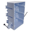 Electrical Box, 44 cu in, Switch Box Type, 3 Gangs, PVC, Rectangular Shape