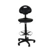 Polyurethane Task Chair, 22" to 32", No Arms, Black  6722HB