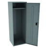 Tennsco Wardrobe Locker, 24 in W, 24 in D, 72 in H, (1) Tier, (1) Wide, Medium Gray STS-242472-AMG
