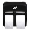 Pro High-Capacity Toilet Paper Dispenser 4 Roll (44518), Black, 11.25" x 12.75" x 6.19" (Qty 1)
