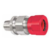 Conduit Fitting Connector, 3/4 in, Liquid-Tight, Aluminum, Powder Coated, Silver