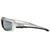Edge Eyewear Kazbek, Safety Glasses, Anti-Scratch, Gray Mirror Lens, Black Frame, Full-Frame SK117