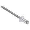 Blind Rivet, Dome Head, 1/8 in Dia., 1/4 in L, Aluminum Body, 500 PK