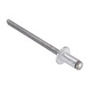 Blind Rivet, Dome Head, 1/8 in Dia., 1/4 in L, Aluminum Body, 500 PK