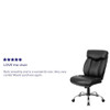 Flash Furniture Executive Chair,Black Seat,Leather Back GO-1235-BK-LEA-GG