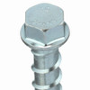 Concrete Screw, 3-8" Dia., Hex, 3" L, Steel Zinc Plated, 50 PK  U70520.037.0300