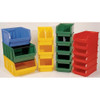 Storage Bin, Polyethylene, Blue, 11 7-8 in H, 18 3-8 in W, 29 in L  QMS743BL