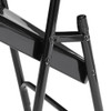 National Public Seating Folding Chair,Black,18-1-4 In.,PK4 210