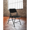 National Public Seating Folding Chair,Black,18-1-4 In.,PK4 210