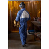 3m Hooded Disposable Coveralls, M, Blue, SMMS 4530-BLK-M