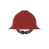 V-Gard Slotted Full Brim Hard Hat, Staz-On Suspension, Type I, Class E, Red  454736