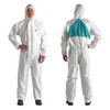 3m Hooded Disposable Coveralls, L, White, SMMMS 4520-L