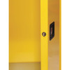 Hazardous Material Storage Cabinet, 45 gal, 2 Shelves, Steel, 43 in W x 65 in H x 18 in D, Yellow