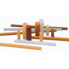 Hot Melt Adhesive, Clear, 1-2 in Dia, 12 in L, 50 sec Begins to Harden, 143 PK  3738