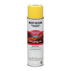 Construction Marking Paint, 17 oz., High Visibility Yellow, Water -Based
