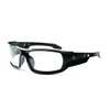 ODIN, Safety Glasses, Uncoated, Clear Lens, Black Frame, Full-Frame