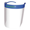 Face Shield, Clear Visor, 7 1/2 in Height, Hook-and-Loop Suspension