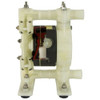 Double Diaphragm Pump, Polypropylene, Air Operated, Santoprene, 15 GPM  6PY34
