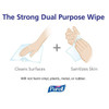 Purell Hand Sanitizer Wipes, Canister, 100 Wipes per Container, Citrus, 12 PK 9111-12