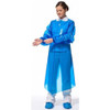 Polyco Gown, Polyolefin, Welded, 4 mil, 55 in, Blue, L, 50 PK 42580