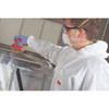 3m Hooded Disposable Coveralls, M, White, Microporous Laminate 4510-M